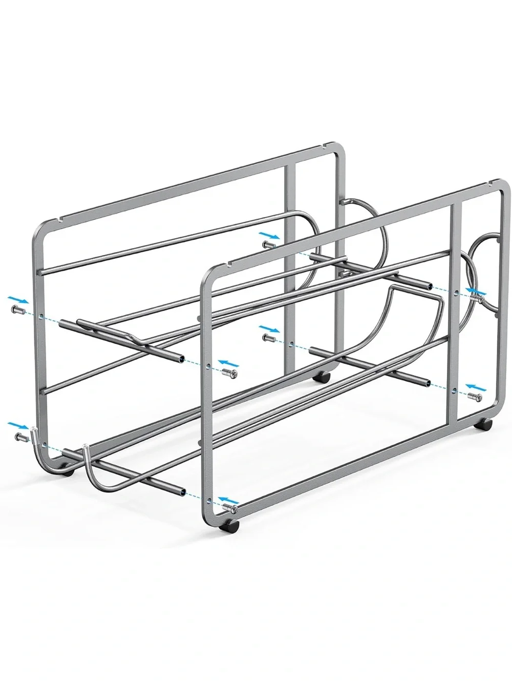 Chrome Can Dispenser Rack. Holds 12 cans